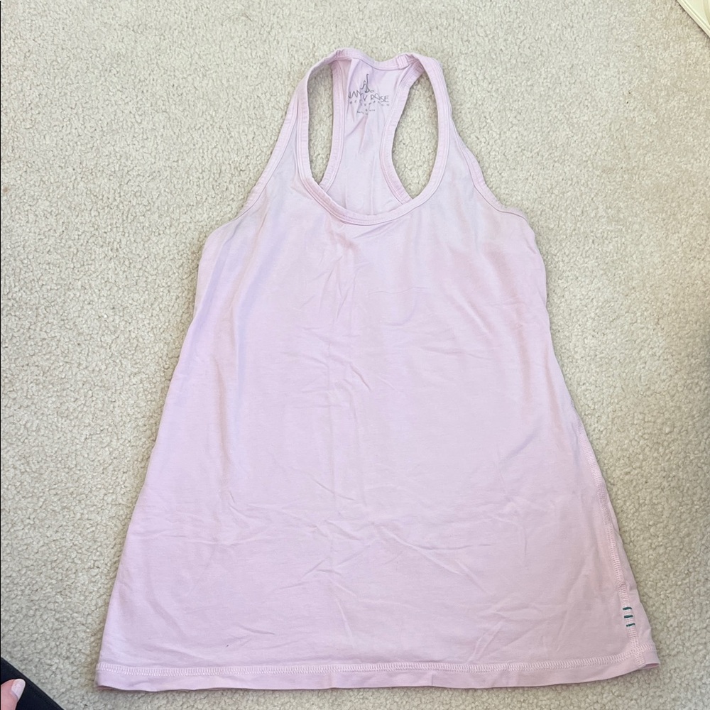 Nancy Rose Light Pink Racerback Tank Top
